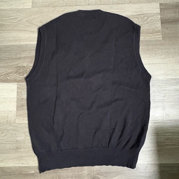 Titleist Black V-Neck Sweater Classic Knit Pullover - Picture 4 of 4